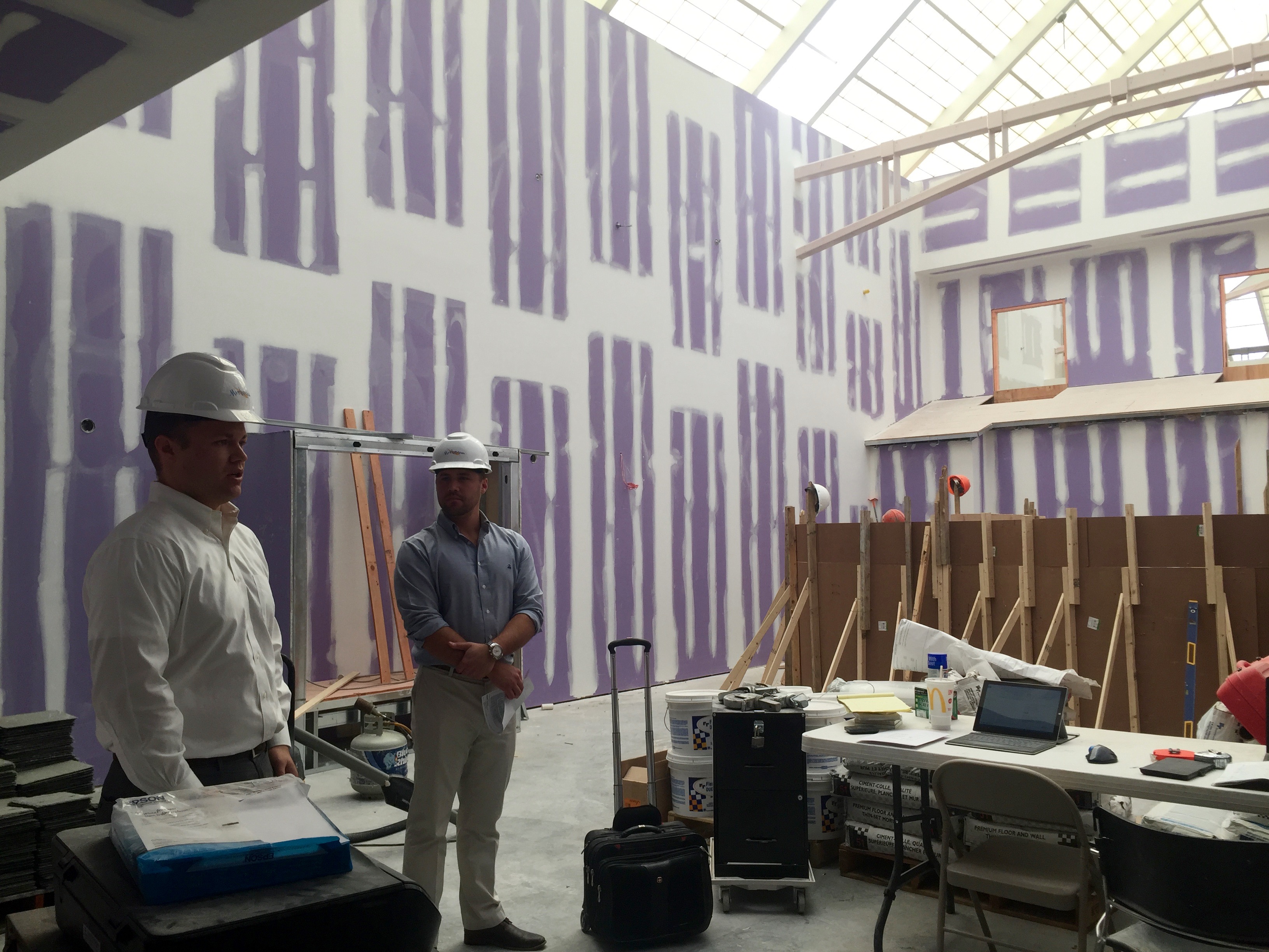 Hard hard hat tour of Spa Mirbeau at Crossgates Mall in Albany